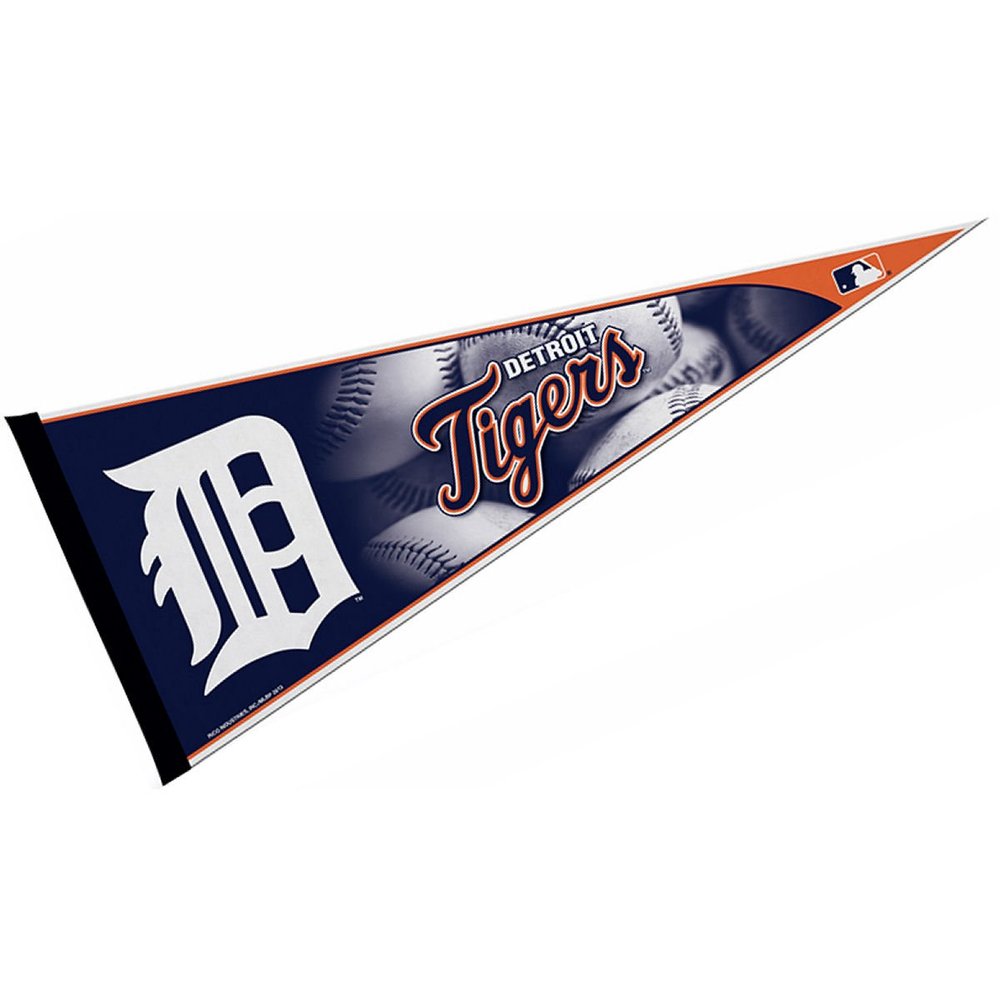 Rico PNTH4302-Tigers D Logo 12X30 Pennant