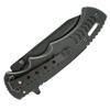 Whetstone Cutlery Spring Assist Stainless Tanto Blade Fire Fighter Knife, Black view 2
