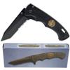 Whetstone Cutlery Spring Assist Stainless Tanto Blade Fire Fighter Knife, Black view 3