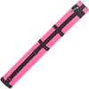 Action 34" Long Pool Cue Hard Carrying Case - Holds 2 Butts & 2 Shafts, Separate Molded Tubes, Large Zippered Accessory Pockets, Adjustable 1" Vinyl Carrying Strap, Fits up to 32" Shaft or Butt, Pink view 2
