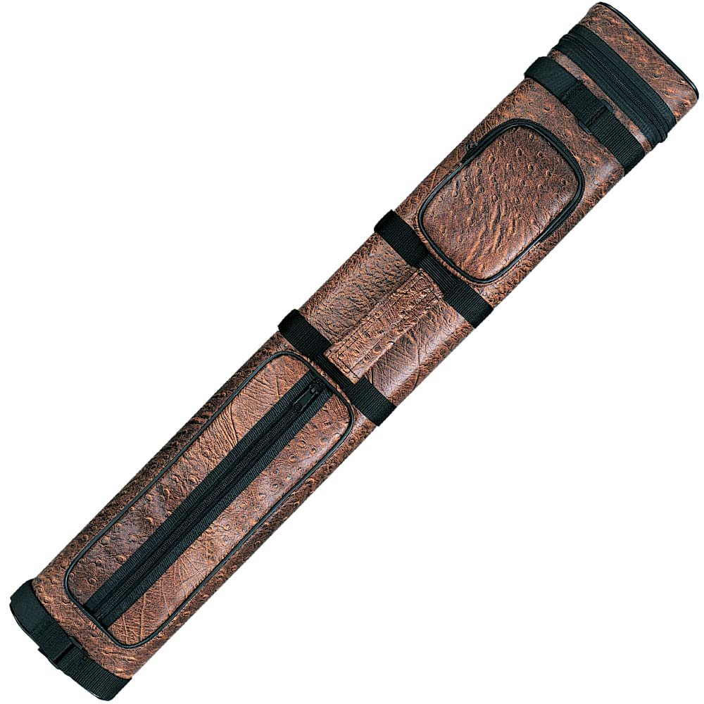 Action 2/4 Oval Hard Pool Cue Case Color: Brown