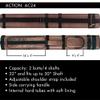 Action 2/4 Oval Hard Pool Cue Case Color: Brown view 3
