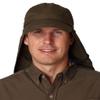 Adams Cap 6-Panel Baseball Cap with Elongated Bill and Neck Cape EOM101 green One Size view 1