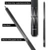 Action Black & White Billiards Pool Cue Stick - Grey & White Diamonds - 21oz view 3