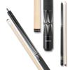 Action Black & White Billiards Pool Cue Stick - Grey & White Diamonds - 20oz view 1