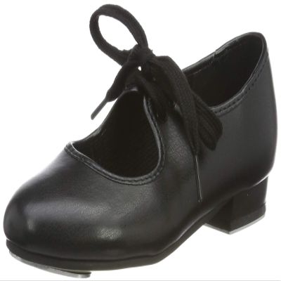 Roch Valley Women's Low Heel Pu Tap Shoes, Black, 3 UK