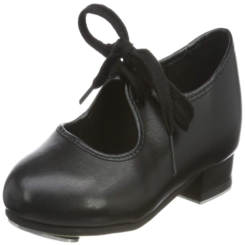 Roch Valley Women's Low Heel Pu Tap Shoes, Black, 3 UK