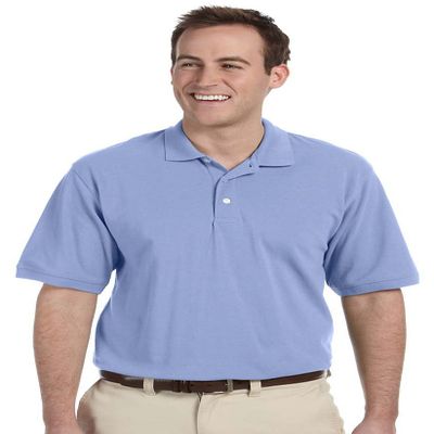 Harriton - Men's 5 oz. Easy Blend Polo >> 2XL,LIGHT COLLEGE BLUE
