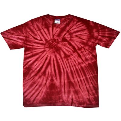 Tie-Dye Adult 5.4 oz. 100% Cotton Spider T-Shirt L SPIDER CRIMSON