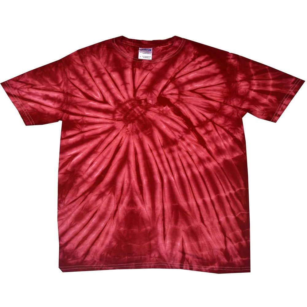 Tie-Dye Adult 5.4 oz. 100% Cotton Spider T-Shirt L SPIDER CRIMSON
