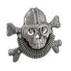 Aviator Skull & Crossbones Belt Buckle Pilot Flying view 1
