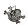 Aviator Skull & Crossbones Belt Buckle Pilot Flying view 3
