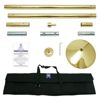 X-POLE Xpert 45mm Titanium Gold Pole-Dancing Pole