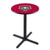 Holland Bar Stool Co. L211-36" Black Wrinkle New Mexico Pub Table with 36" Dia. top view 1