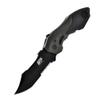 Smith & Wesson M&P SWMP5LS 8.5in S.S. Assisted Opening Knife with 3.5in Serrated Clip Point Blade and Aluminum Handle for Outdoor, Tactical, Survival and EDC , Black view 1
