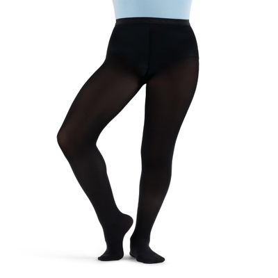 Capezio girls Hold & Stretch Footed Tight - Girls Tight, Black, Small-Medium US