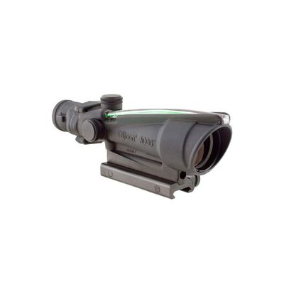 Trijicon TA11E-G ACOG 3.5x35mm Dual Illuminatedx 40mm, Green Chevron BAC .308 Flattop Reticle with TA51 Mount, black