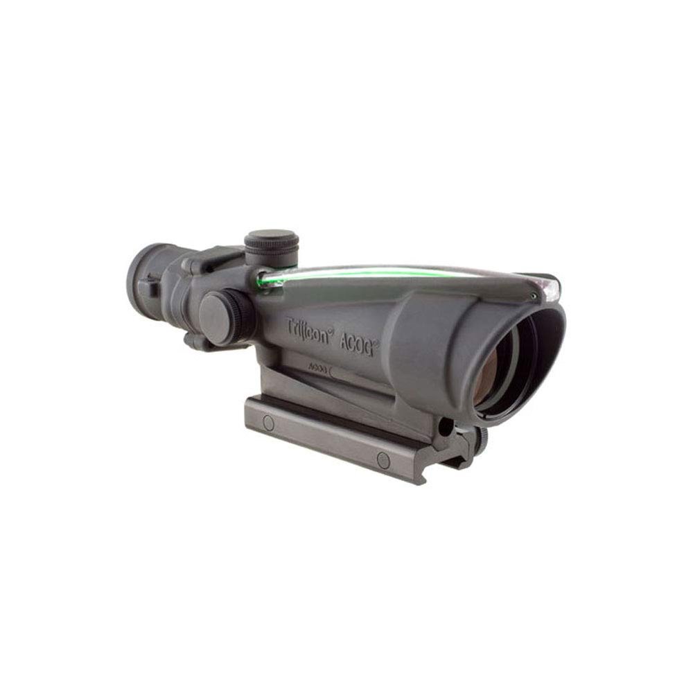 Trijicon TA11E-G ACOG 3.5x35mm Dual Illuminatedx 40mm, Green Chevron BAC .308 Flattop Reticle with TA51 Mount, black