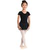 DanzNmotion by Danshuz Girl's Short Sleeve Dress Hologram Skirt, Black, 6X-7 view 1