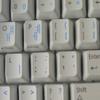 Korean Keyboard Sticker with Blue Lettering Transparent Background for Desktop, Laptop and Notebook view 4