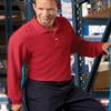 Harriton Men's Easy Blend Long Sleeve Polo Shirt Navy S view 2