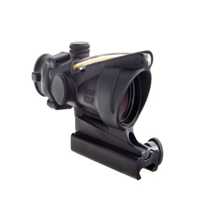 Trijicon ACOG 4 X 32 Scope Dual Illuminated Horseshoe Dot .223 Ballistic Reticle, Amber