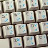 Pashto Keyboard Sticker with Blue Lettering ON Transparent Background for Desktop, Laptop and Notebook view 1