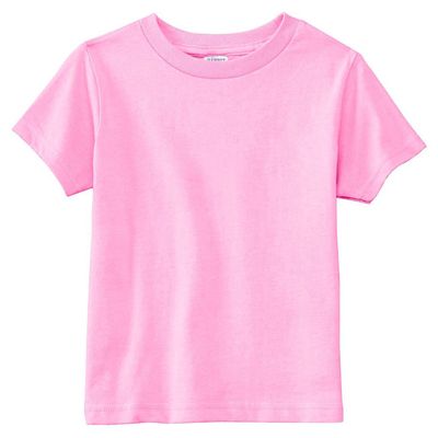 Rabbit Skins 5.5 oz Little Kid Short-Sleeve T-Shirt, 5-6, Pink
