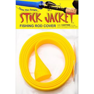 Stick Jacket Fishing Rod Cover (Yellow, Casting)