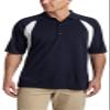 Greg Norman Color Block Performance Polo Shirt, Navy, XX-Large view 1