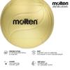 Molten 9500 Volleyball | PU Leather | for Presentaion or Signature Collection | Not for Play | Official Size & Weight | Gold view 2