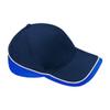 Beechfield Teamwear Competition Cap (B171) Summer Low Profile hat/Team Uniform - Black/Graphite Grey view 3