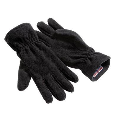 Beechfield Suprafleece Alpine Gloves - Warm Winter thermal accessory Men/Women - Black (XL)