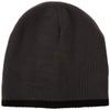 Beechfield Boys Pull On Warm Knitted Beanie Ski Hat With Contrast Trim Graphite Grey view 1