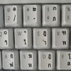 Thai Keyboard Stickers with Black Lettering ON Transparent Background view 3