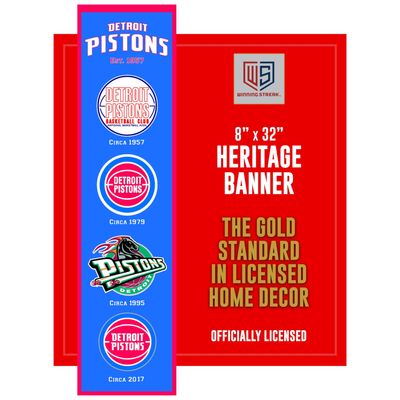 NBA Detroit Pistons Heritage Banner
