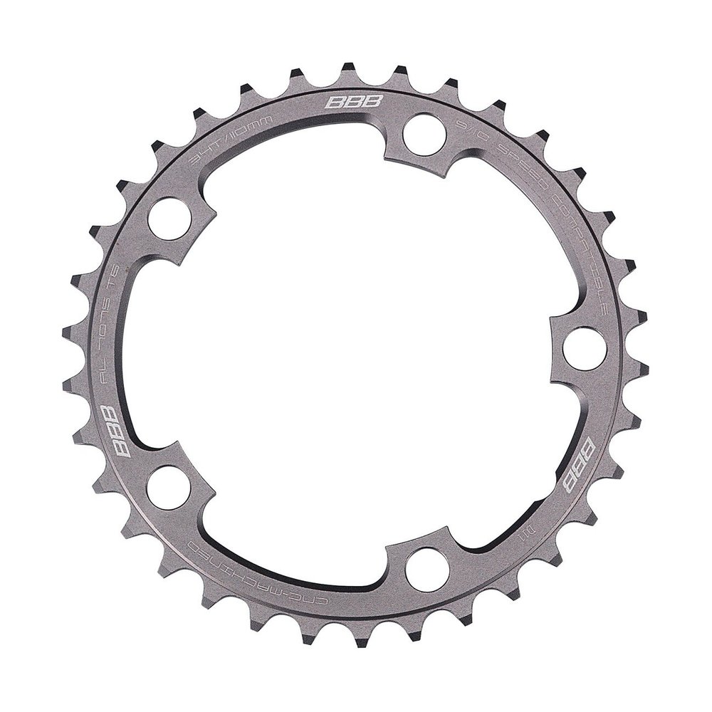 BBB Compactgear BCR-31 Chain Ring - 46T/110 mm, Black (Black/Silver)