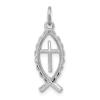 Sterling Silver Ichthus Fish Charm view 1