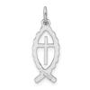 Sterling Silver Ichthus Fish Charm view 3