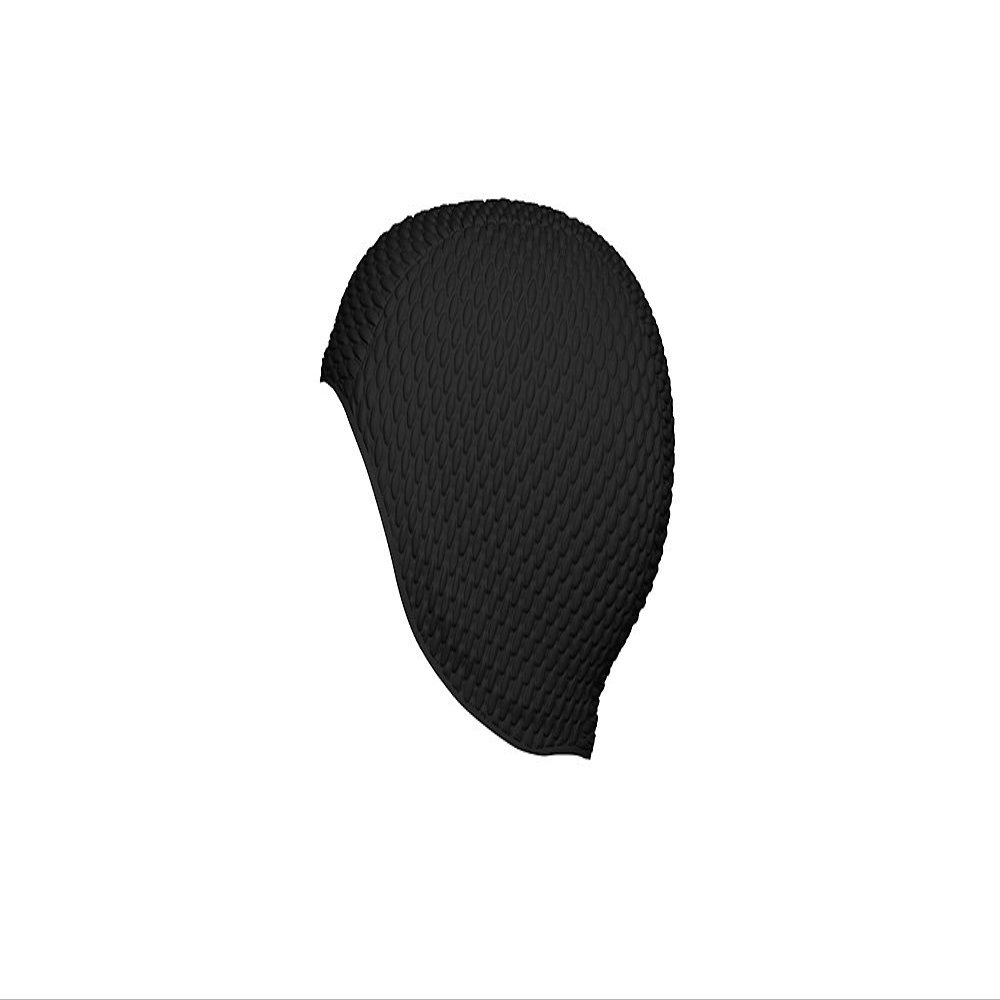 Fashy Women's Ladies Rubber caps, Black