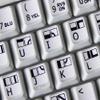 4Keyboard Commodore 64 Non-Transparent Sticker for Keyboard Matte White Background view 3