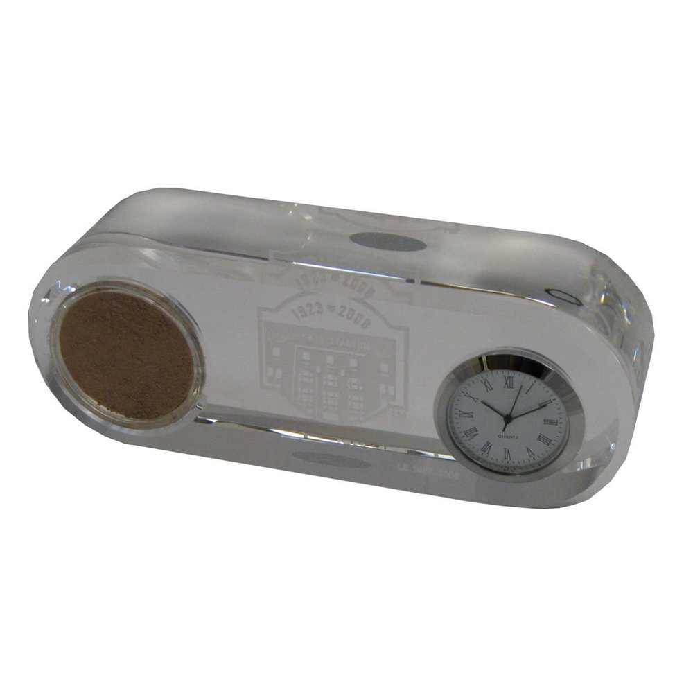 MLB 2008 Game Used Yankee Stadium Final Season Dirt Clock