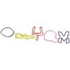 FOCO Michigan Logo Bandz Bracelets view 2