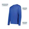 Augusta Sportswear Wicking Long Sleeve Sun Protection Athletic Shirt for Running, Hiking, Fishing, and Outdoor Activities, Royal, 2XL view 4