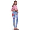 Forum Novelties Women's Novelty Hippie Jean Leggings, Multi, X-Small/Small view 2