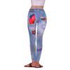 Forum Novelties Women's Novelty Hippie Jean Leggings, Multi, X-Small/Small view 4