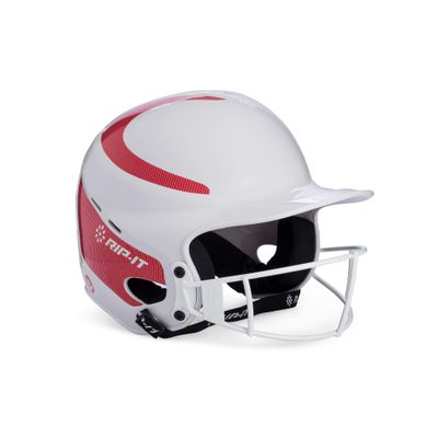 RIP-IT Vision Classic Home Softball Batting Helmet (Scarlet, X-Large)