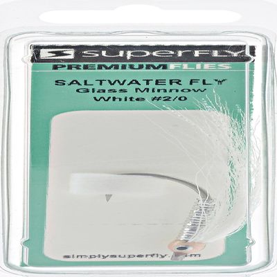 Superfly SwGlass Minnow#2/0 Fishing Equipment, White