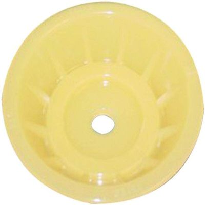 C.H. Yates Rubber 350Y Yellow 3-1/2" Marine Bow Bell with 1/2" Shaft