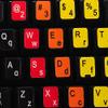 LEARNING ENGLISH COLORED KEYBOARD LABELS LAYOUT (LOWER & UPPER CASE) view 3
